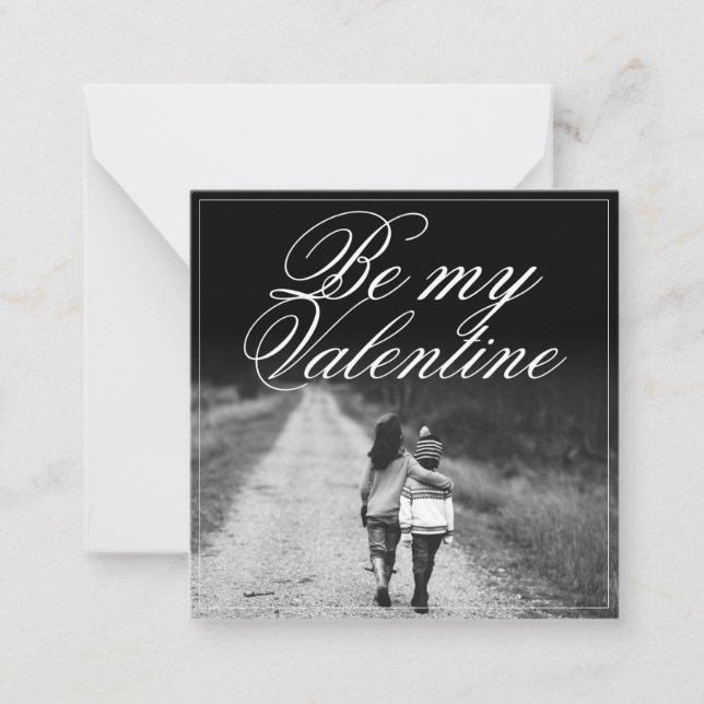 Carte De Correspondance Sois mon Valentin - Côte à côte (Devant)