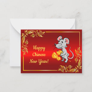 Carte De Correspondance Souris Et Fromage