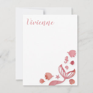 Carte De Correspondance Sous la sirène de mer