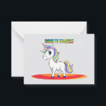 Carte De Correspondance Sparkle Squad Leader<br><div class="desc">Bring a burst of charm and color to your day with this cheerful unicorn design. With rainbow hues and a confident sparkle,  it's perfect for anyone who loves a touch of magic in their everyday life</div>