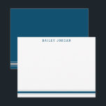 Carte De Correspondance Sporty Stripes Bleu foncé et gris Athlétique pour<br><div class="desc">Ce design comporte 3 bandes en bas de la carte et un espace pour un nom. Cliquez sur le bouton Personnaliser si vous souhaitez déplacer/redimensionner les images et modifier davantage le texte ! Des variations de ce design, des couleurs supplémentaires, ainsi que des produits coordonnés sont disponibles dans notre boutique,...</div>