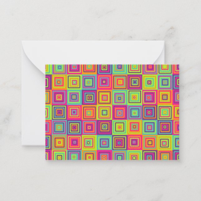 Carte De Correspondance Squares (Devant)