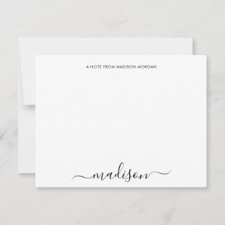 Carte De Correspondance Stationery simple de calligraphie