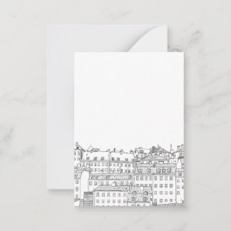 Carte De Correspondance Stockholm noir et blanc