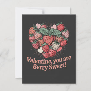 Carte De Correspondance Strawberry Berry Sweet Enfants Saint-Valentin