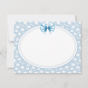 Carte De Correspondance Style "Coquette" Moderne "Merci"