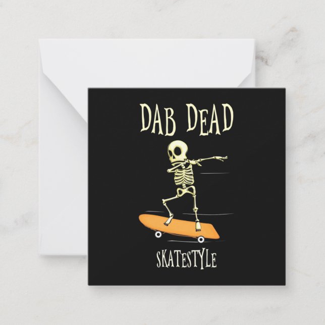 Carte De Correspondance Style de skate Halloween Dabbing (Devant)