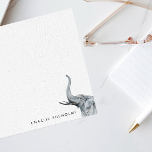 Carte De Correspondance Stylisme Elephant Personnalisé