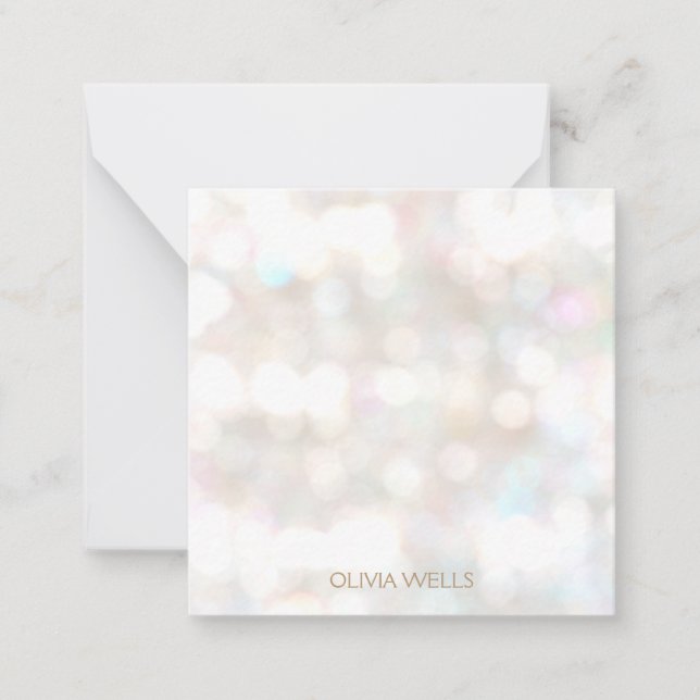 Carte De Correspondance Subtle Bokeh (Devant)