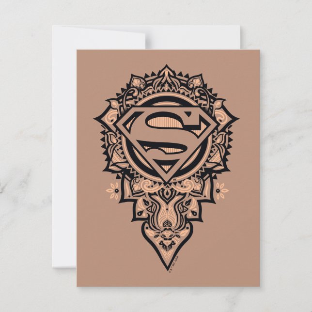 Carte De Correspondance Supergirl Mandala Graphic (Devant)