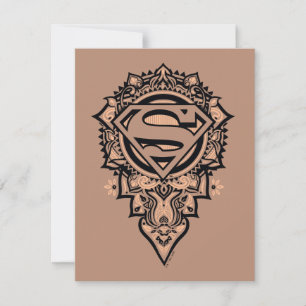 Carte De Correspondance Supergirl Mandala Graphic