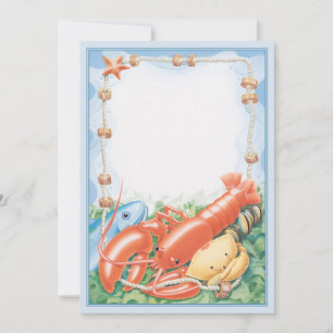 Carte De Correspondance Sur le © de bord de mer