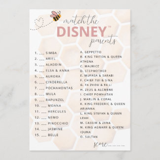 Carte De Correspondance Sweet Little Honey Baby Shower Disney Parent Game