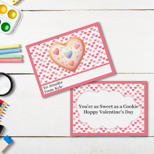 Carte De Correspondance Sweet Pink Hearts Mini classe Saint-Valentin