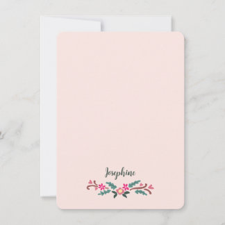 Carte De Correspondance Sweet Rustique Floral Pays esthétique