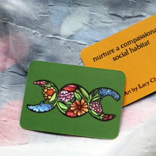 Carte De Correspondance Symbole de la lune triple