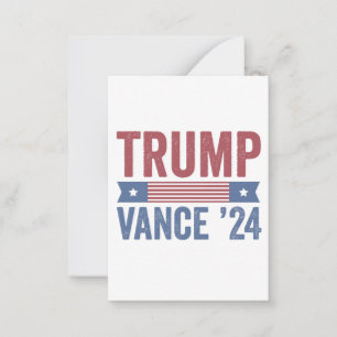 Carte De Correspondance T-shirt de Noël laid Trump Vance Élection