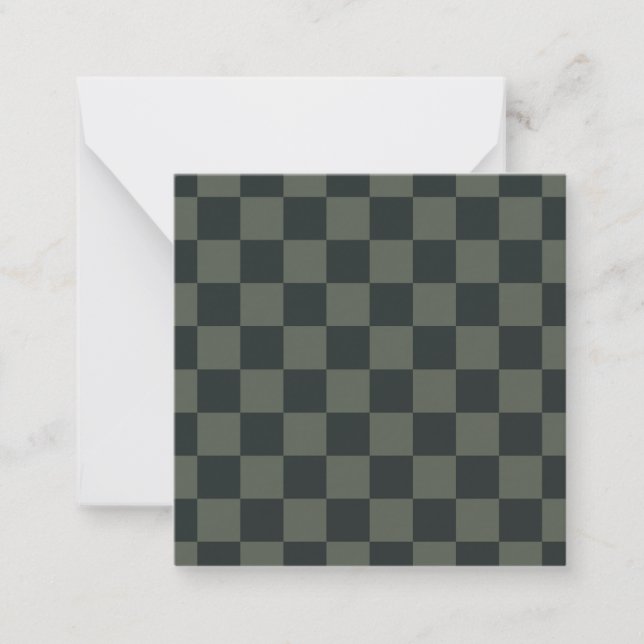 Carte De Correspondance Tableau de contrôle vert foncé (Devant)
