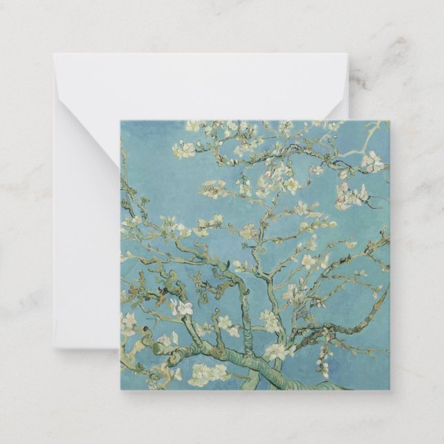 Carte De Correspondance Tableau des fleurs d'amandes de Van Gogh (Devant)