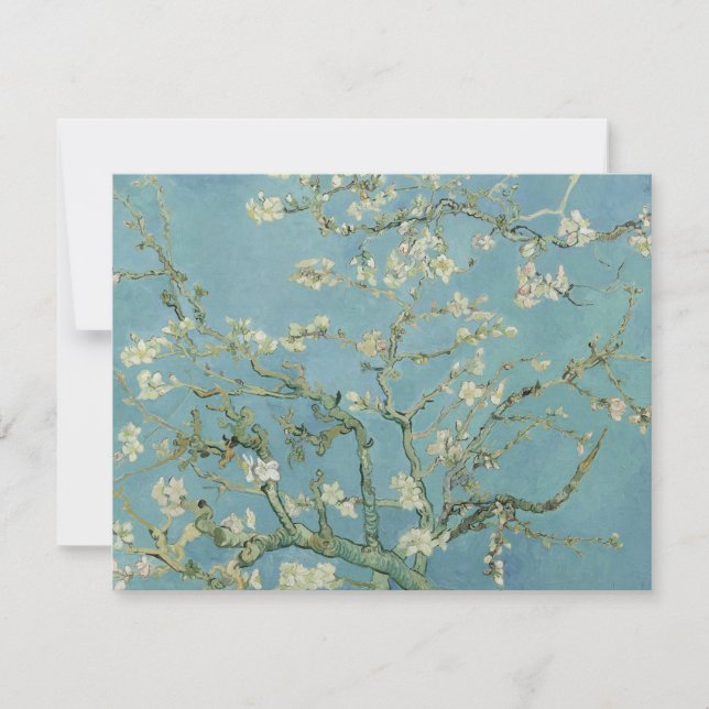 Carte De Correspondance Tableau des fleurs d'amandes de Van Gogh (Devant)