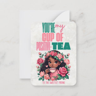 Carte De Correspondance Tasse de Positivi-THÉ Salle de classe Joyeuse Sain