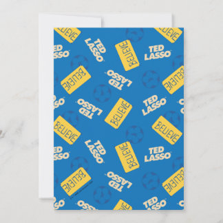 Carte De Correspondance Ted Lasso | Believe Sign and Ball Toss Pattern