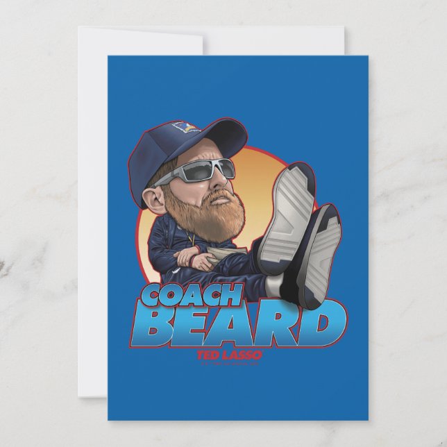 Carte De Correspondance Ted Lasso | Coach Beard Bobblehead (Devant)