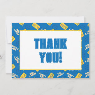 Carte De Correspondance Ted Lasso   Croyez le Motif de signe et de balle