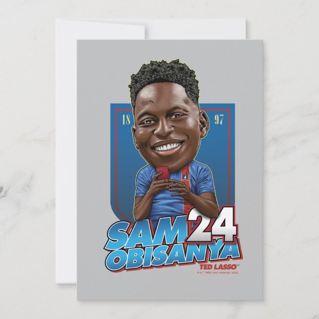 Carte De Correspondance Ted Lasso | Sam Obisanya Bobblehead (Devant)