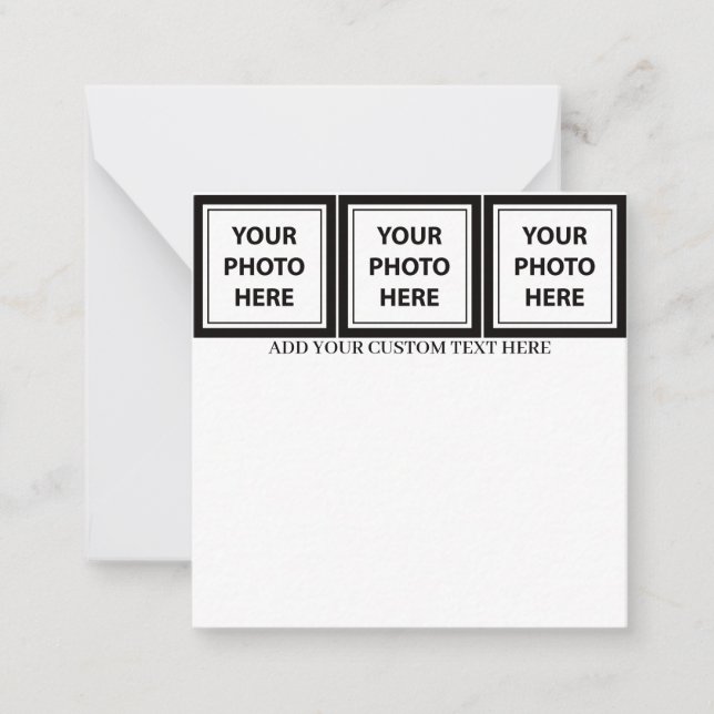 Carte De Correspondance Télécharger 3 photos et ajouter du texte - Personn (Devant)