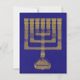 Carte De Correspondance Temple Lampstand stationnaire plat