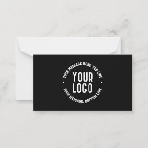 Carte De Correspondance Texte personnalisable & Votre logo ou image téléch