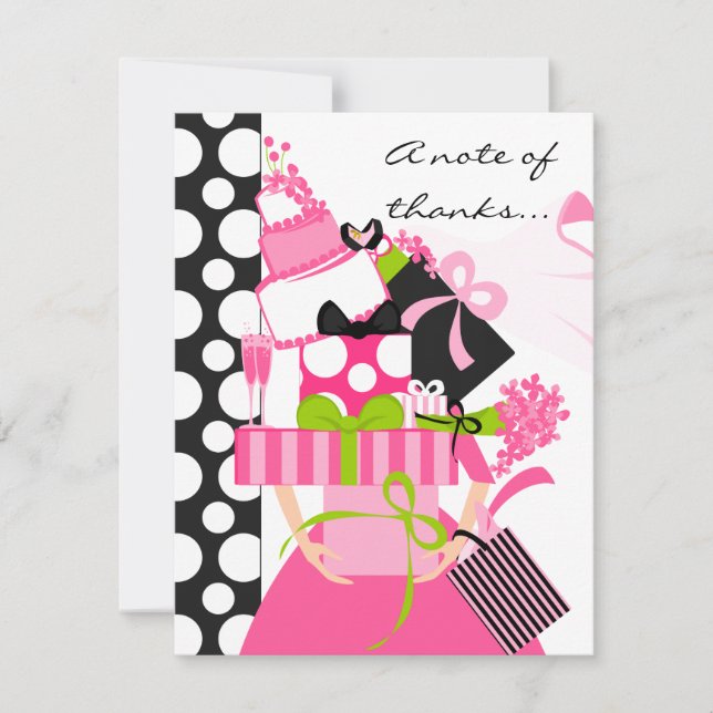 Carte De Correspondance The Impossible Mariage Stack merci note No.3 (Devant)