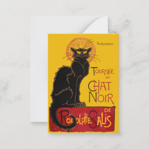 Carte De Correspondance Theophile Steinlen - Le Chat Noir Vintage
