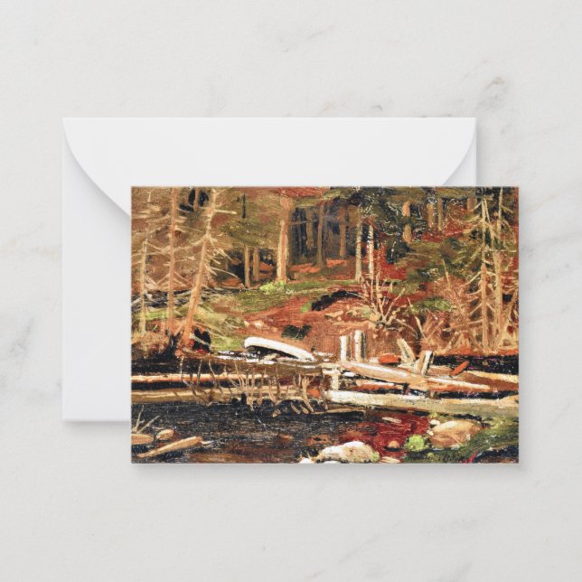 Carte De Correspondance Thomson - Barrage de vieux bois d'oeuvre, Parc Alg (Devant)