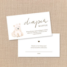 Tirage de couche pour Baby Shower ours mignon hive