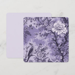 Carte De Correspondance Toile violette de Fleur