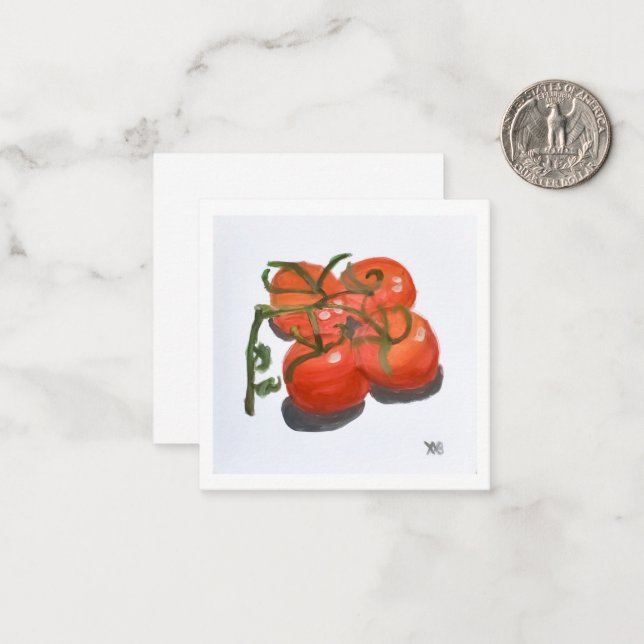 Carte De Correspondance Tomates sur la vigne (Devant/Arrière en situation)