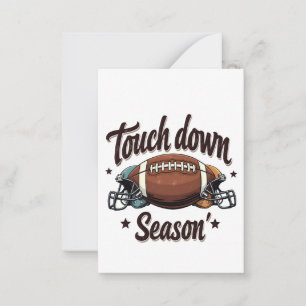 Carte De Correspondance Touchez la saison dernière Imaginaire Football Rug