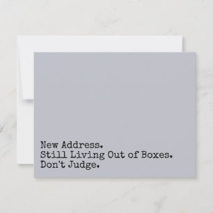 Carte De Correspondance Toujours en dehors des boîtes, ne juge pas la cart