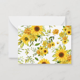 Carte De Correspondance Tournesol 8