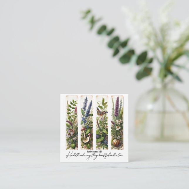 Carte De Correspondance Tout beau dans son temps botanique (Debout devant)