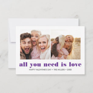 Carte De Correspondance TOUT CE DONT VOUS AVEZ BESOIN C'EST L'AMOUR 2 Phot
