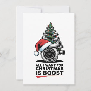 Carte De Correspondance Tout ce que je veux Boost Noël Boost Turbo Santa 