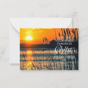 Carte De Correspondance Toutes choses couchers de soleil et roseaux