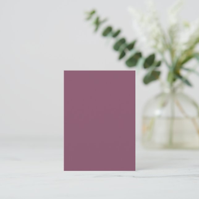 Carte De Correspondance Trendy Deep Plum - Drapeau de Jardin (Debout devant)