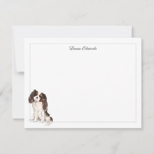 Carte De Correspondance Tri Couleur Cavalier King Charles frontière espagn
