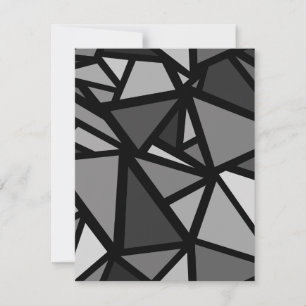Carte De Correspondance Triangles colorés motif 6