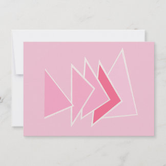 Carte De Correspondance Triangles roses