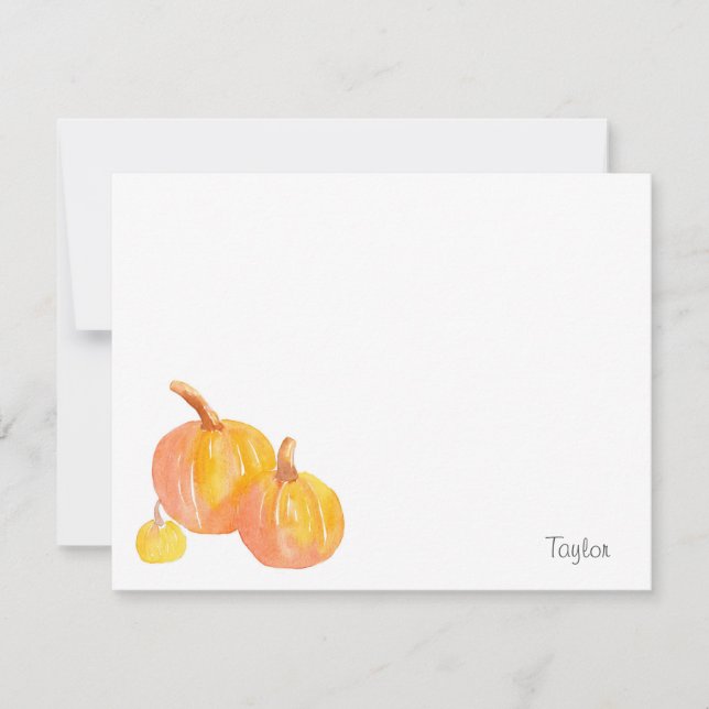 Carte De Correspondance Trois Citrouilles (Devant)